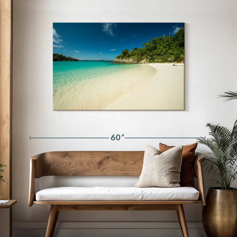 Plage de la baie tropicale Gillard, H 30 po x l 45 po