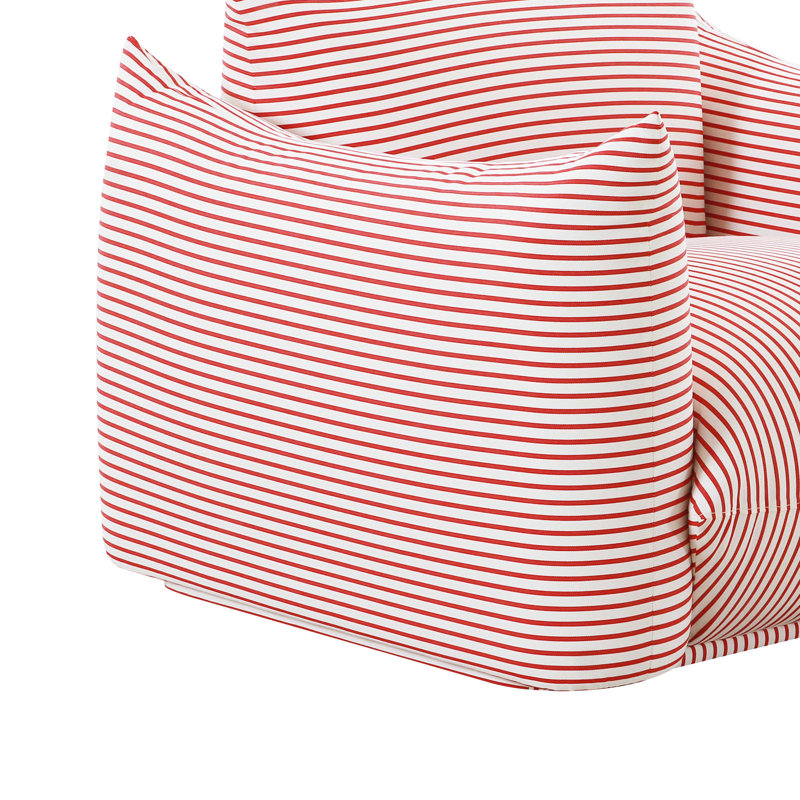 Saint-Tropez-Outdoor-Chair-UK Upholstered Armchair, Red