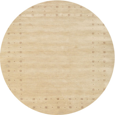 Gris abstrait/Tapis décoratif beige