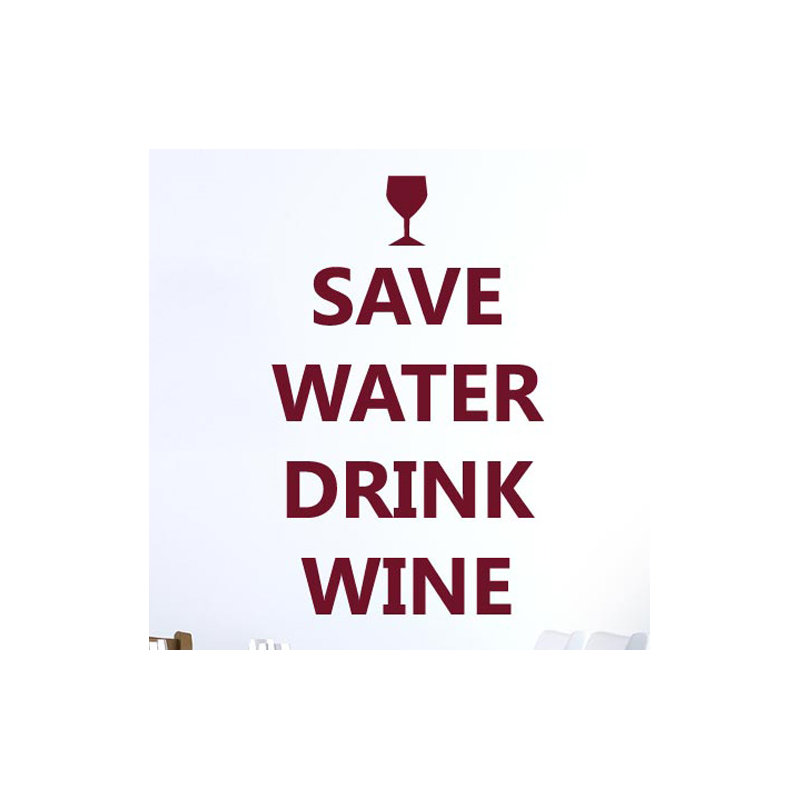 Non-Wall Damaging Wall Decal, Burgundy, Large