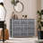 Sorbus 8 Drawers Wide Dresser with Steel Frame, Wood Top, and Fabric Bins in Gray