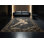 Tapis oriental classique lavable à la machine en noir Orlena