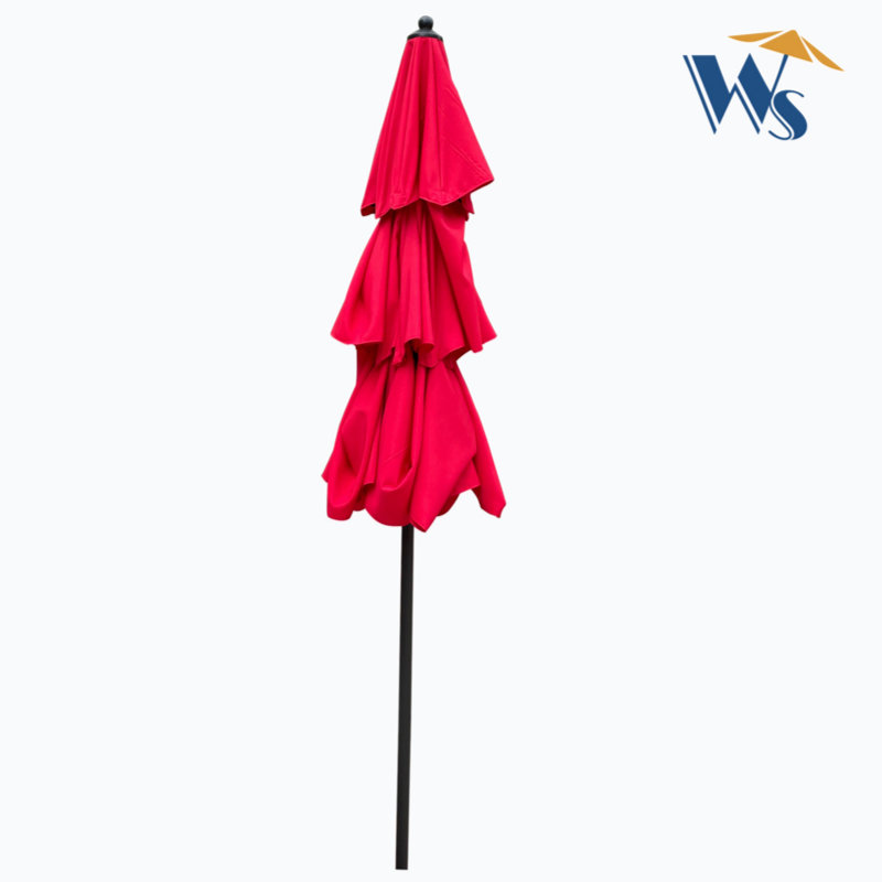 Parasol Jabrail 108 avec contrepoids inclus, Rouge