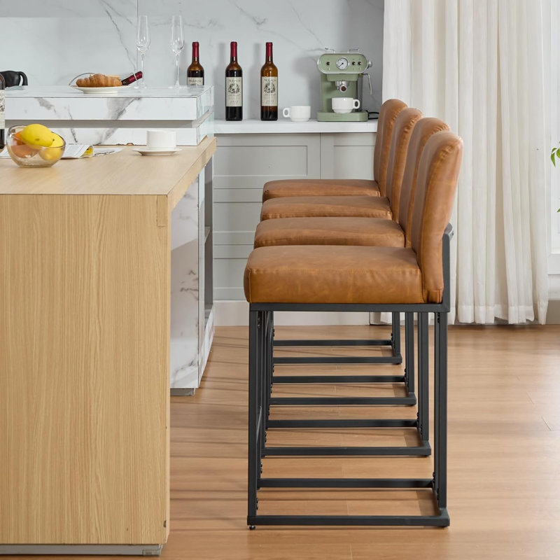 Counter Stool with Metal Frame