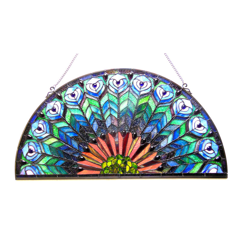 Panneau de fenêtre peacock