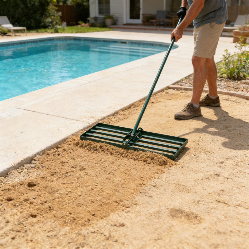 Handle Heavy Duty Tool Lawn Leveling Rake