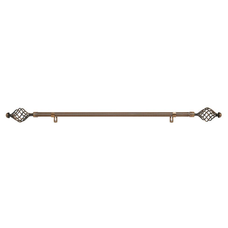 Tringle à rideaux simple Gillon, H 1 po x l 120 po x P 1 po