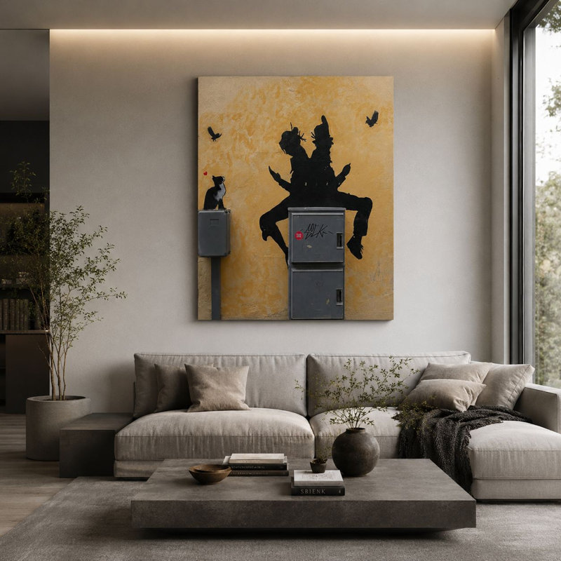 Peinture décorative sur toile