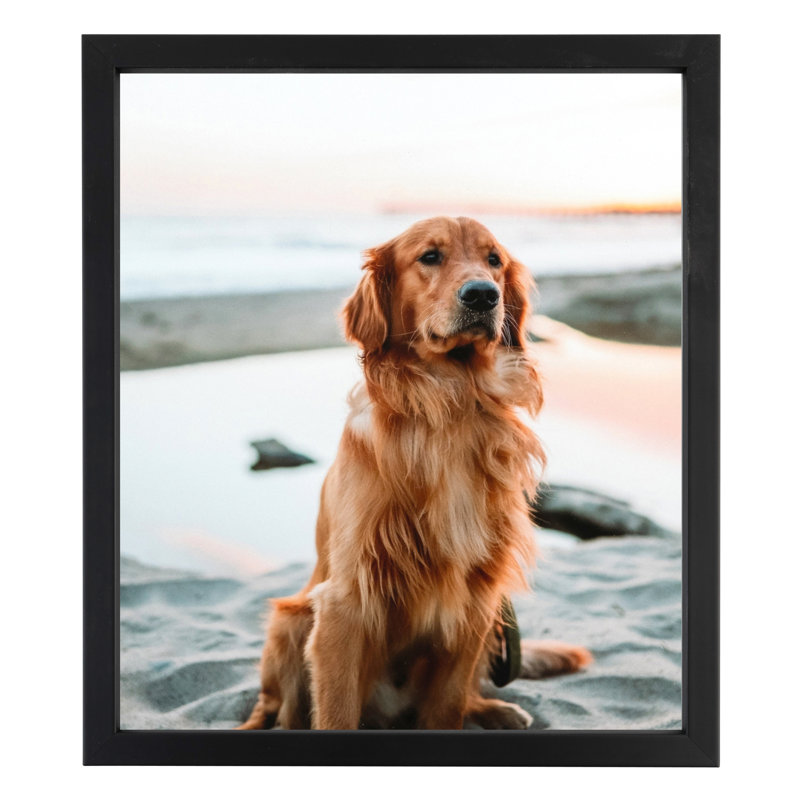 Becton Black Wood Matte Picture Frame, 5" x 5"
