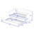 Alisha Twin Size Upholstered Daybed with Trundle-1173242569