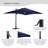 Soheir 157.48'' x 118.11'' Rectangular Lighted Cantilever Umbrella-676208623