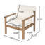 Chaise de patio de 28 pouces