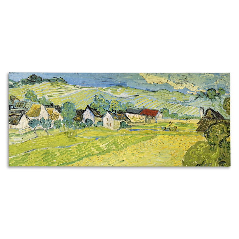 «Classic Van Gogh Sunny View», peinture Vue Ensoleille par Vincent Van Gogh - impression d'art graphique, H 17 po x l 40 po