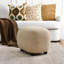 Fauteuil pivotant rembourré en lin avec repose-pieds-1350640582