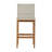 Coast Teak 30" Bar Stool Oyster Teak/Heather Gray