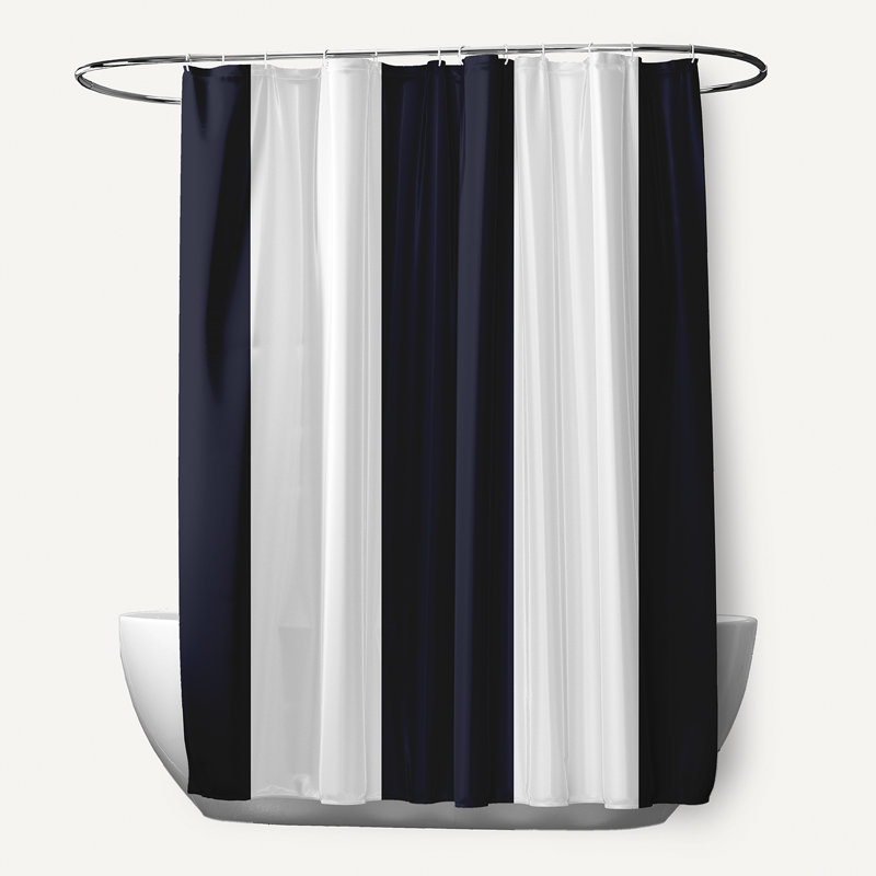 Caymen Striped Shower Curtain, Bewitching
