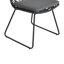 Chaise de patio, 2 pièces avec 2 coussins, gris