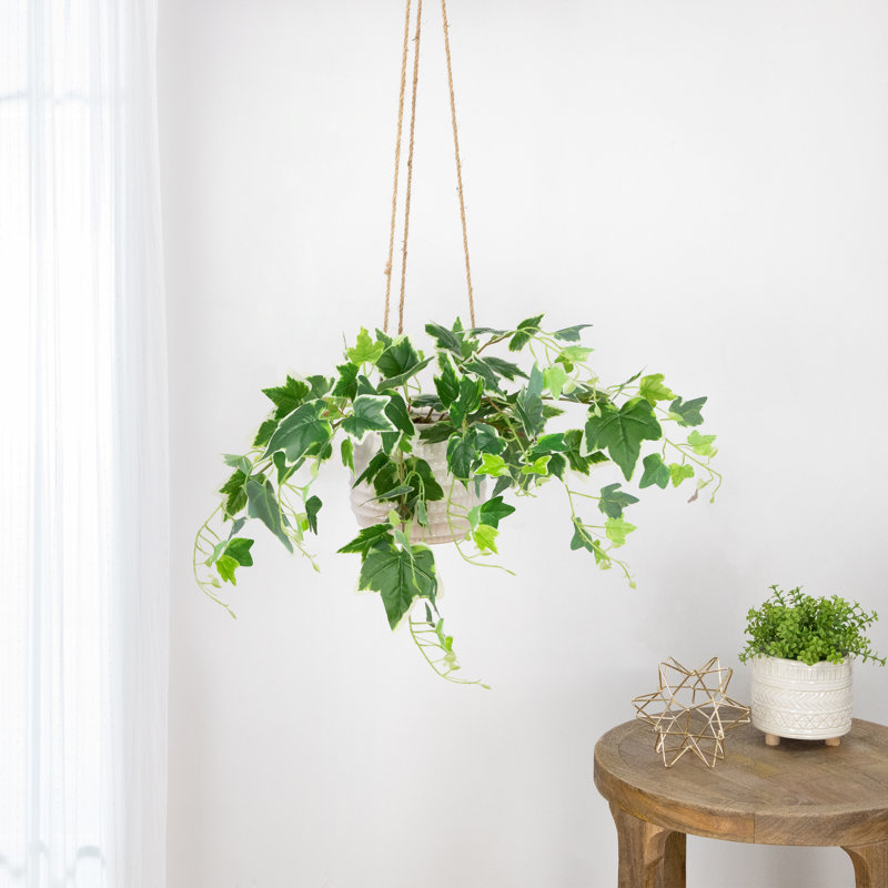 Buisson floral vert et blanc, H 23,75 po x l 12 po x P 10 po