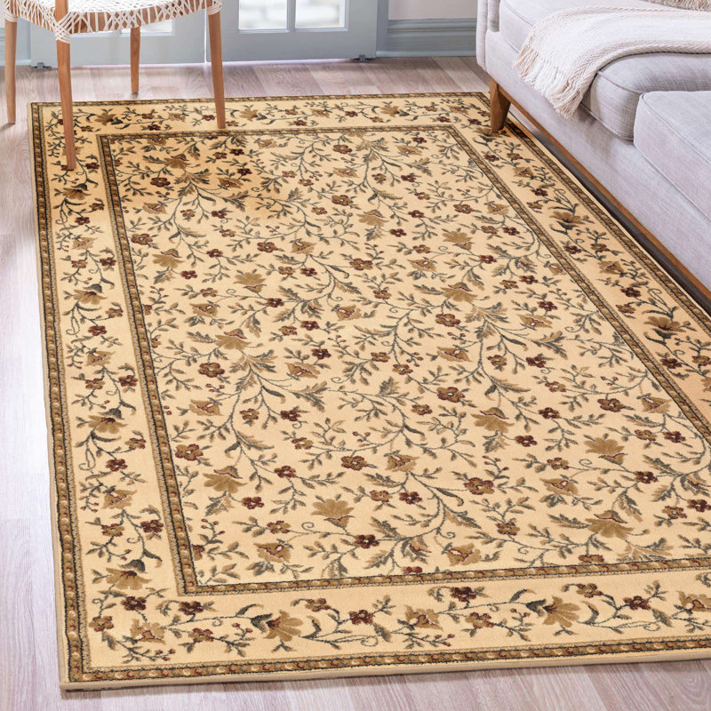 Weisgerber Floral Indoor Rug, Rectangle 5'5" x 7'7"