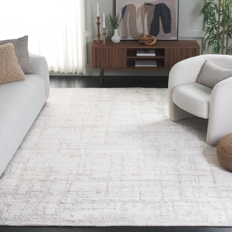 Tapis ivoire / gris Mirage 358, Rectangle 8 pi x 10 pi