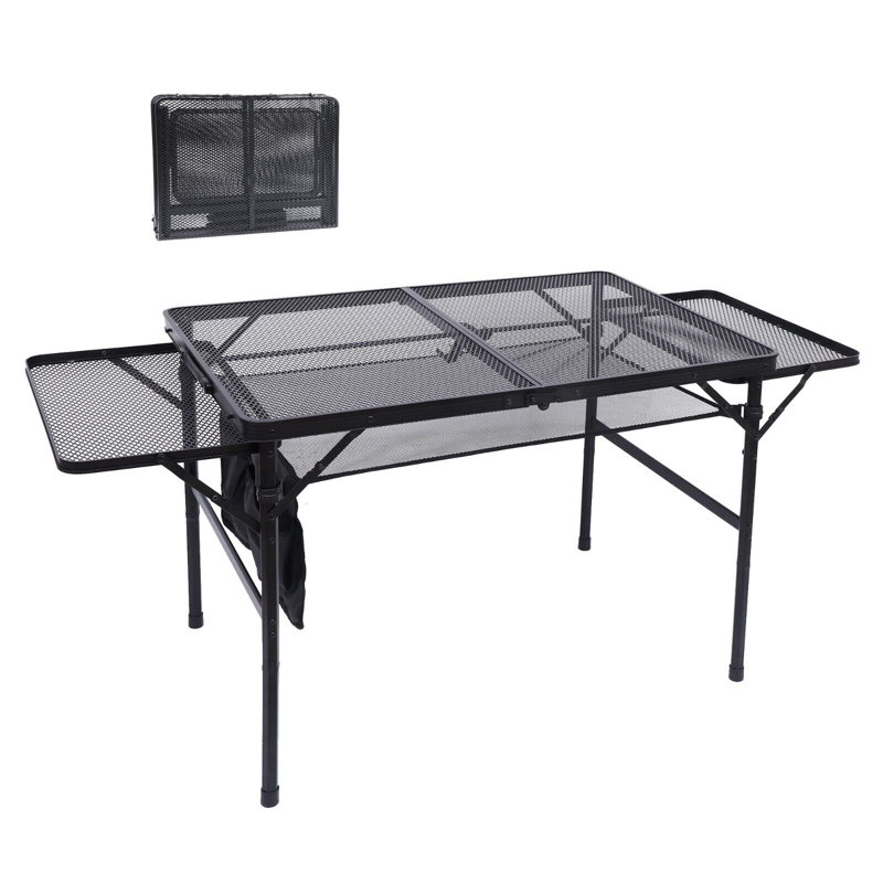 53.15" Rectangular Adjustable Portable Folding Table
