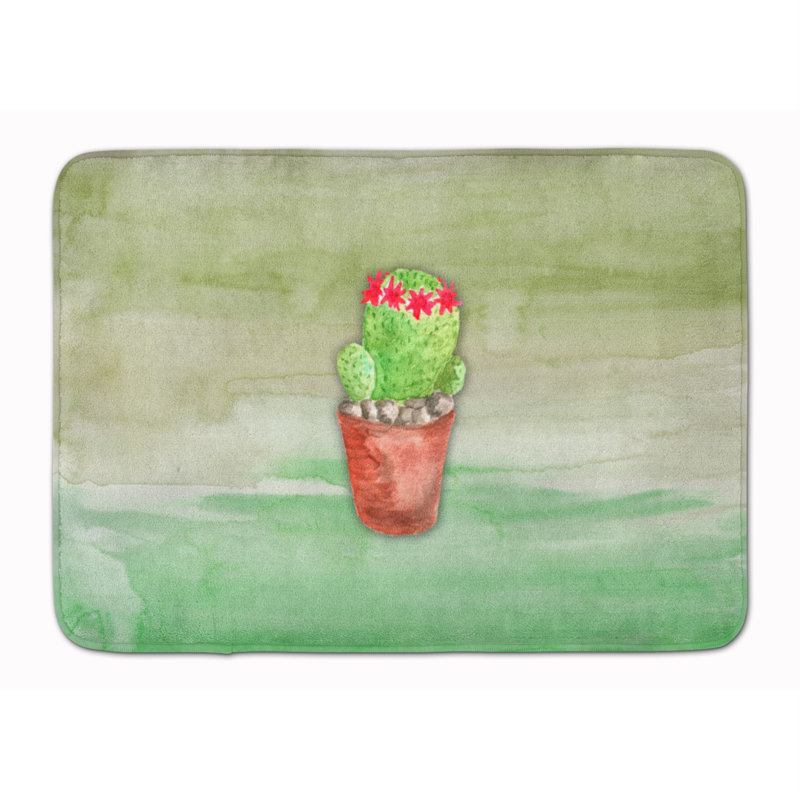Tapis pour salle de bain en mousse à mémoire de cactus