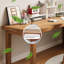 Bureau en bois massif en L Burlywood-1864681900-1864681902