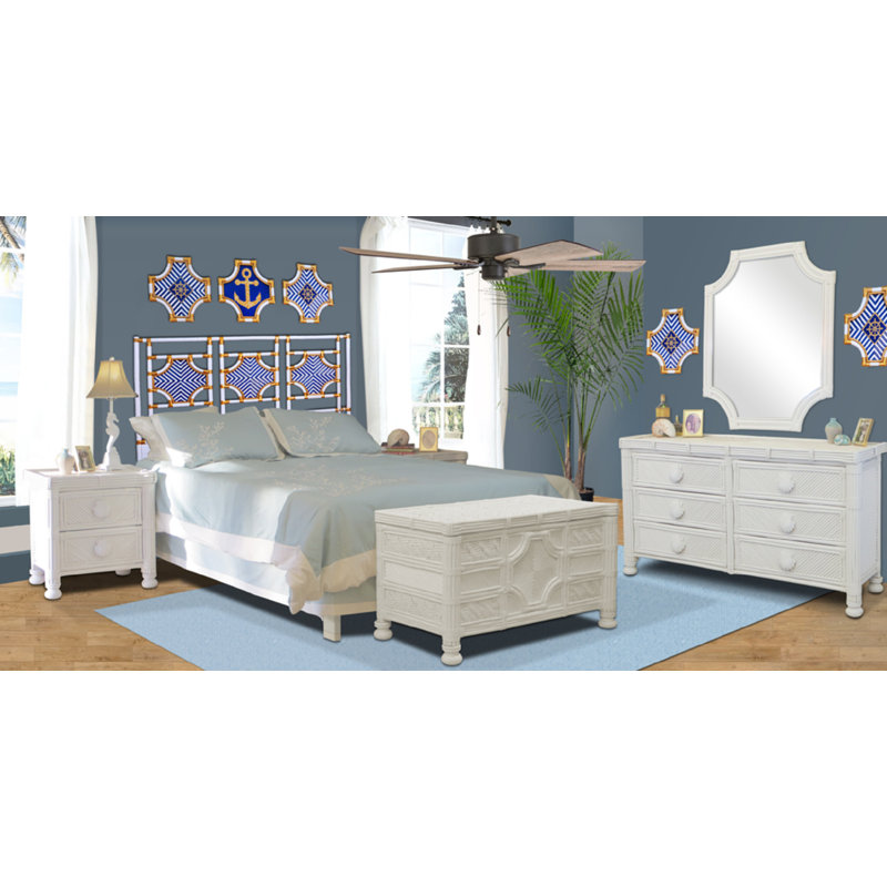 Tête de lit à structure ouverte en osier Joy