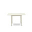L'ensemble de table de cuisine 3 pièces comprend une table de salle à manger rectangulaire avec Dropleaf et 2 chaises de salle à manger Parson en tissu beige clair, lin blanc-1439909366-1439909367-1440201862