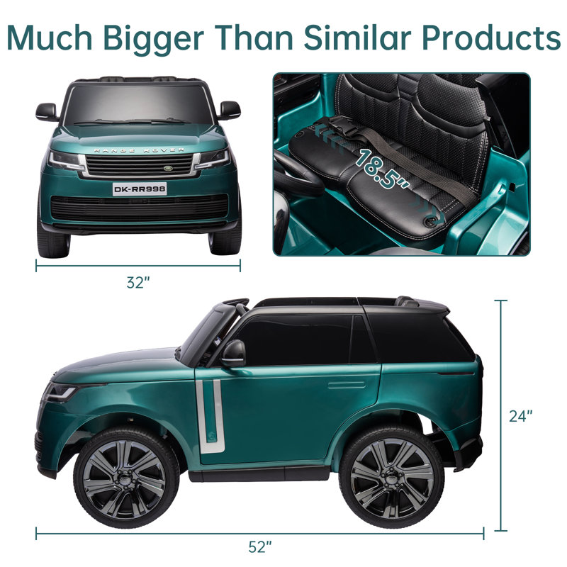 Parental Remote Two Person Power Wheels Land Rover Seater Ride On