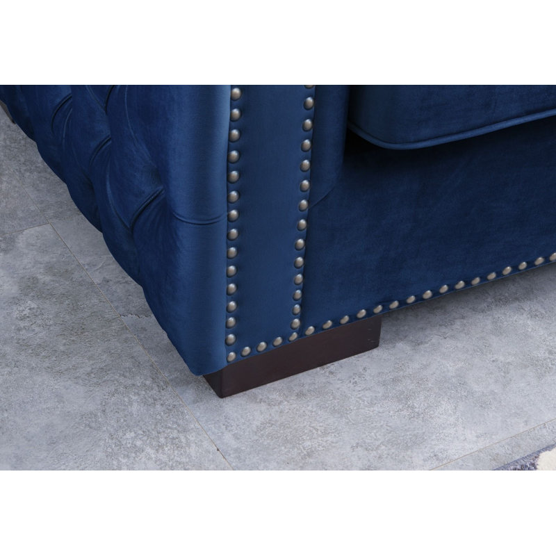 Angelina Upholstered Armchair, Blue