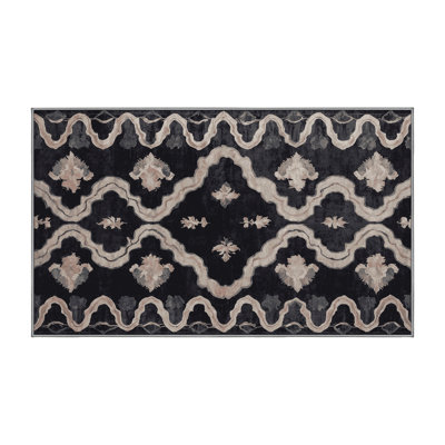 Machine Washable Purple Area Rug
