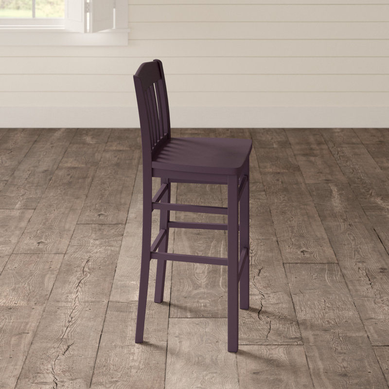 Solid Wood 25" Counter Stool, Black
