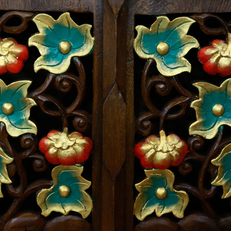 Console Southeast Asian Painted