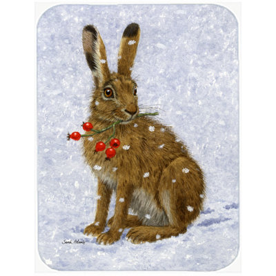 Planche à découper de lapin et de verre rosehips east urban home