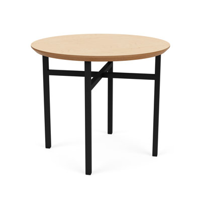 Avon Rx Healthcare Waiting Reception Round End Table Metal Frame 24" High Pressure Laminate Top