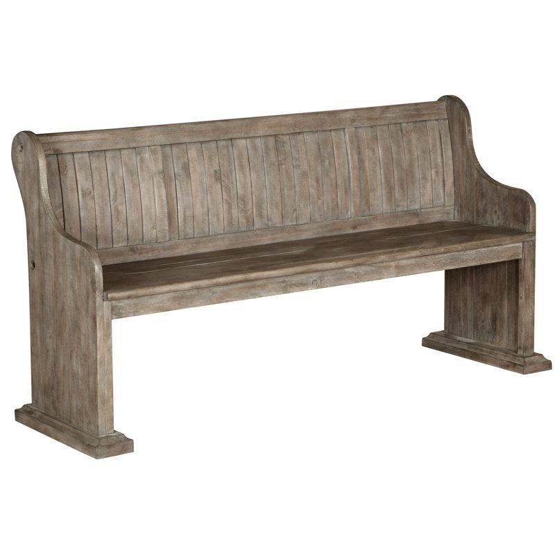Horncastle Solid Wood Bench, Dove Tail Gray