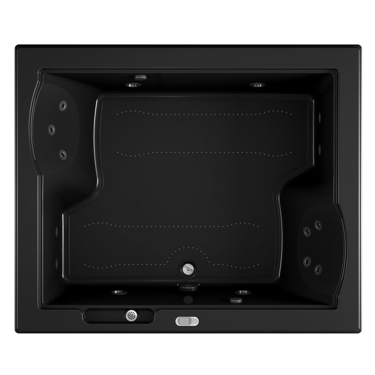 Fuzion® Chroma LCD Right-Hand 72" x 60" Drop-In Whirlpool Bathtub