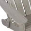 Très grande chaise Adirondack pliante en bois gaufré avec confort pré-assemblé