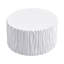Table basse d'extérieur moderne blanche avec motif cannelé ondulé pour patio et jardin | Idée de cadeau