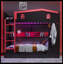Lit superposé grand sur grand avec lit gigogne et tablettes de rangement, lits superposés en bois massif avec crochets, aucun sommier nécessaire, noir et rouge-2028340104-2028340107