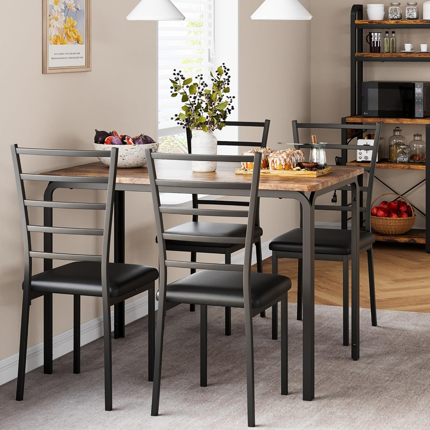gaomon Rectangular 28'' L x 43'' W Dining Set | Wayfair