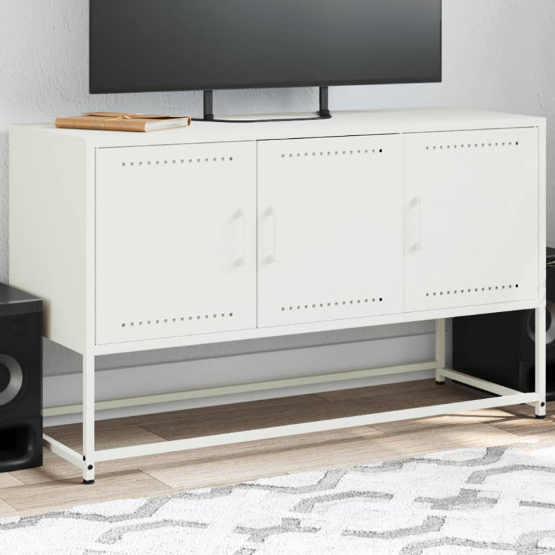 No_Yes_No_No_No TV Stand, White, 100.5cm