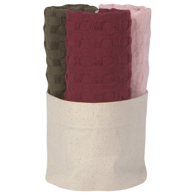 Cotton Waffle Dish Cloth Kitchen Towel