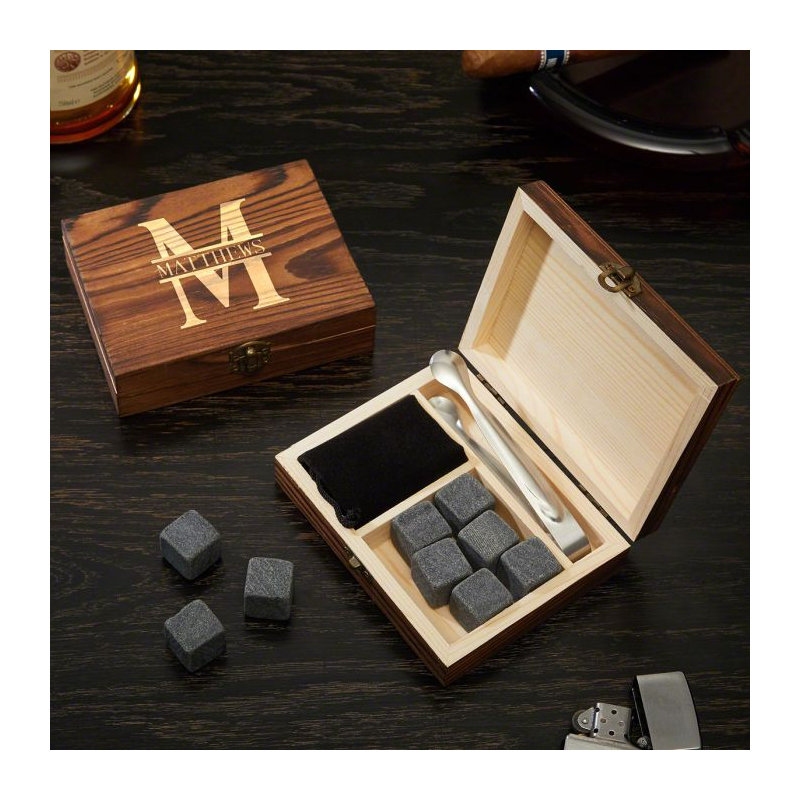 Pierre de whisky gravée sur mesure Kanagy, Oui