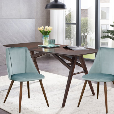 Chaises d'appoint de salle à manger rembourrées avec pieds en métal Benbrook