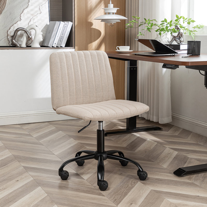 Chaise de bureau avec rembourrage en polyester, pivotant, hauteur réglable, roulettes