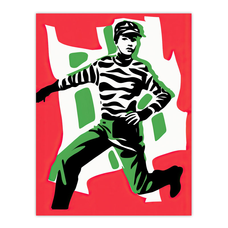 Wall Art Print No More Public Order Red Protester Living Room