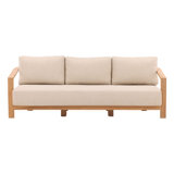 Redford 85" Wide Outdoor Patio Sofa, Sand