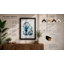 Polar Bears in Blue Modern - Framed Print-1018246635-1018246640